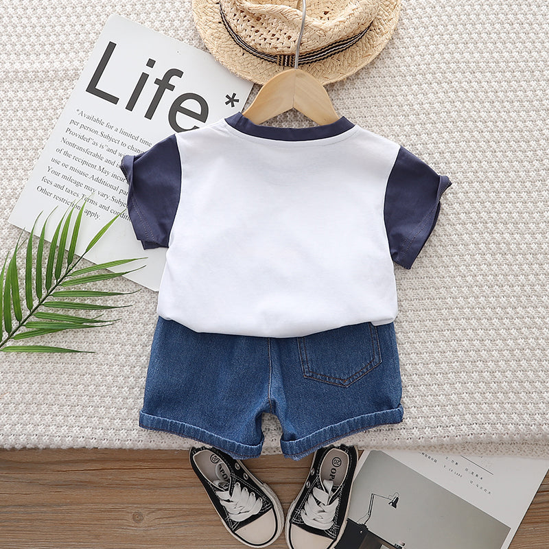 Printed T-shirt and Shorts Set