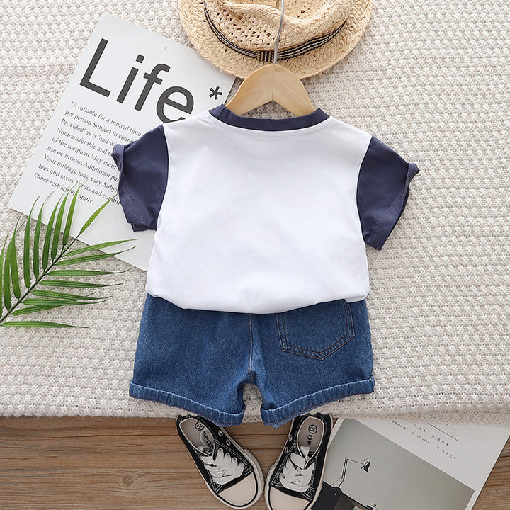 Printed T-shirt and Shorts Set