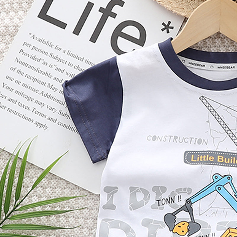 Printed T-shirt and Shorts Set