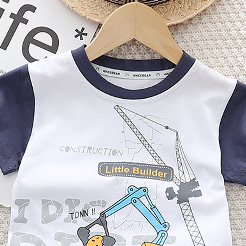 Printed T-shirt and Shorts Set