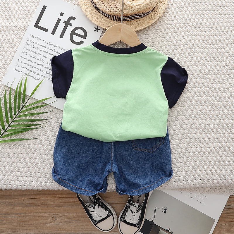 Printed T-shirt and Shorts Set