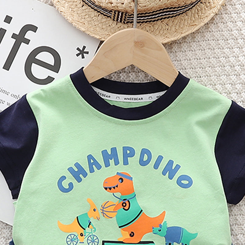 Printed T-shirt and Shorts Set