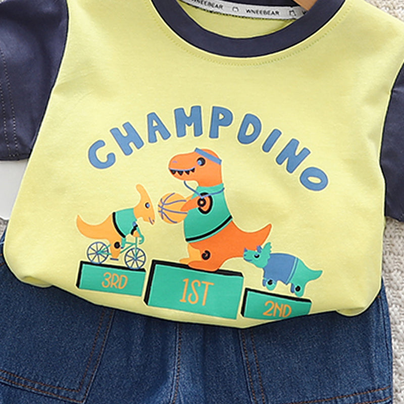 Printed T-shirt and Shorts Set