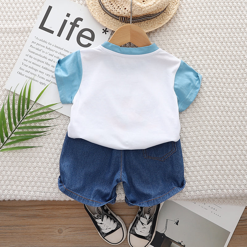 Printed T-shirt and Shorts Set