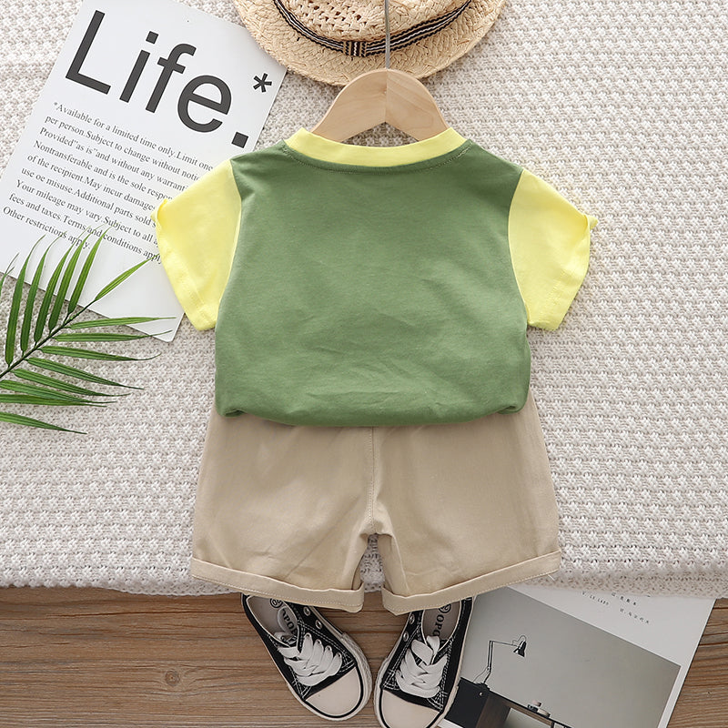 Printed T-shirt and Shorts Set