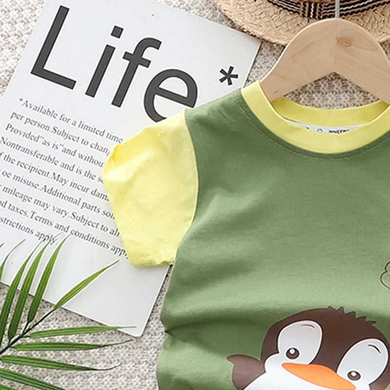 Printed T-shirt and Shorts Set