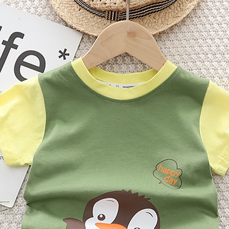 Printed T-shirt and Shorts Set
