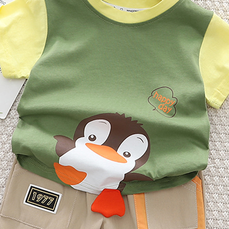 Printed T-shirt and Shorts Set