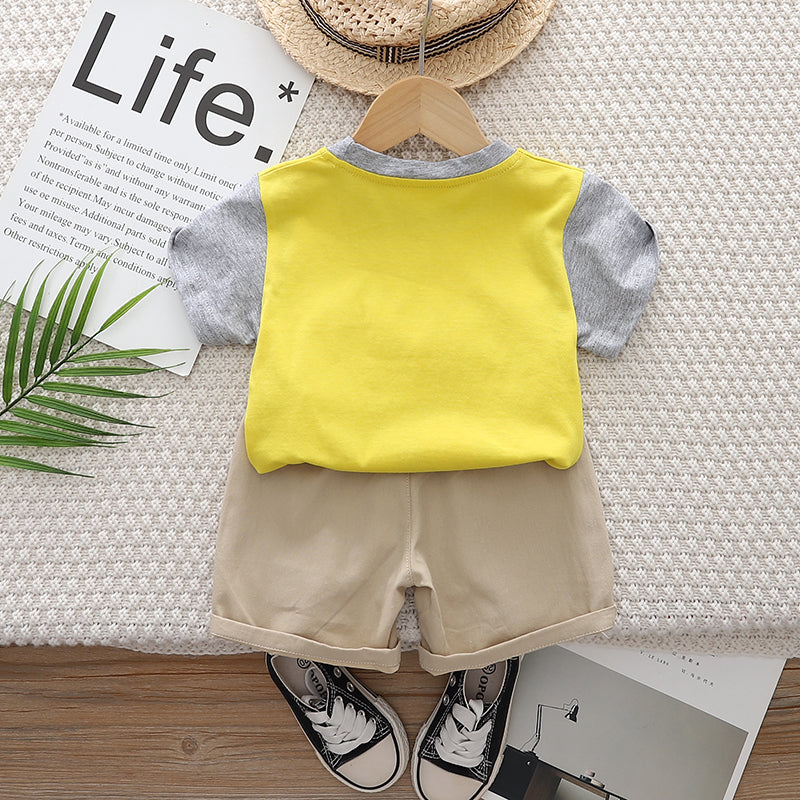 Printed T-shirt and Shorts Set