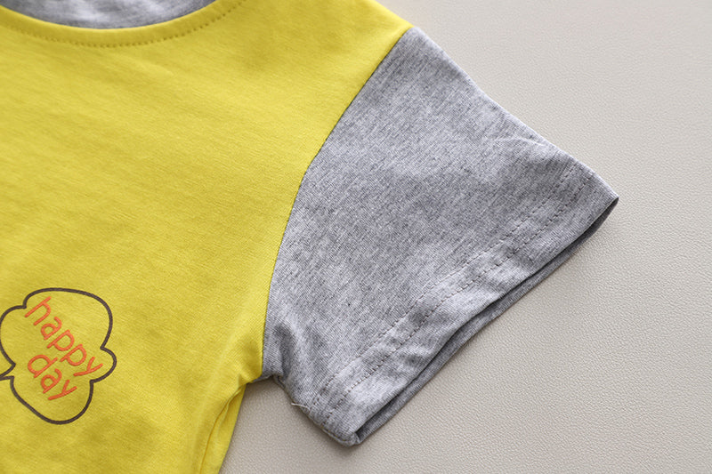 Printed T-shirt and Shorts Set