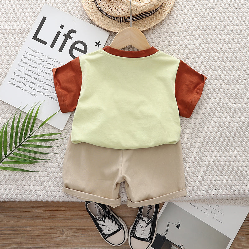 Printed T-shirt and Shorts Set