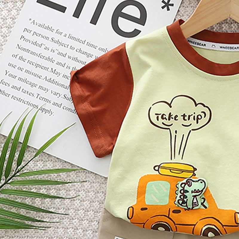 Printed T-shirt and Shorts Set