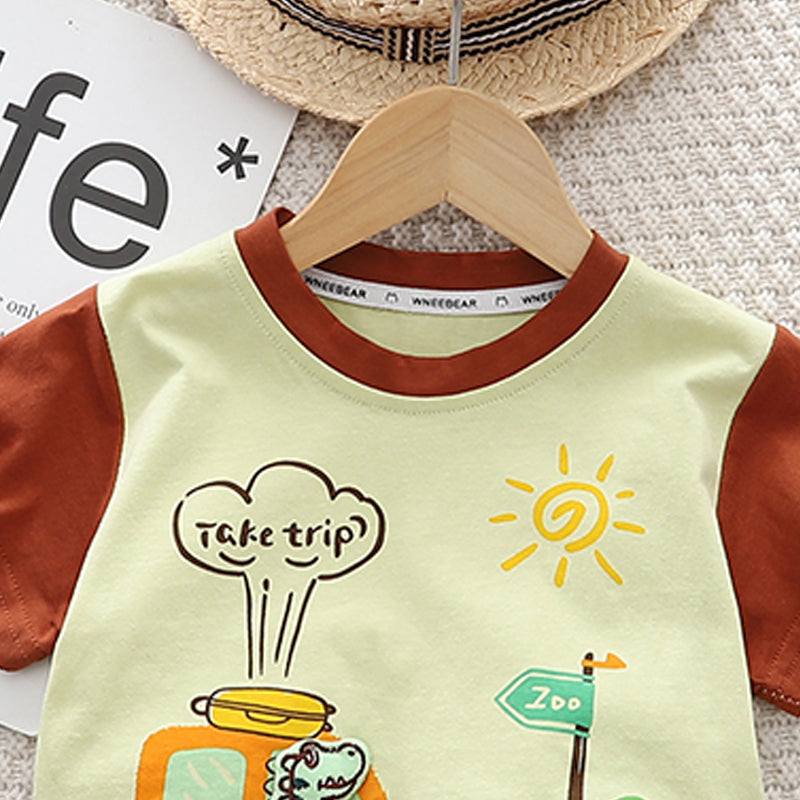 Printed T-shirt and Shorts Set