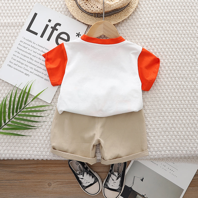 Printed T-shirt and Shorts Set