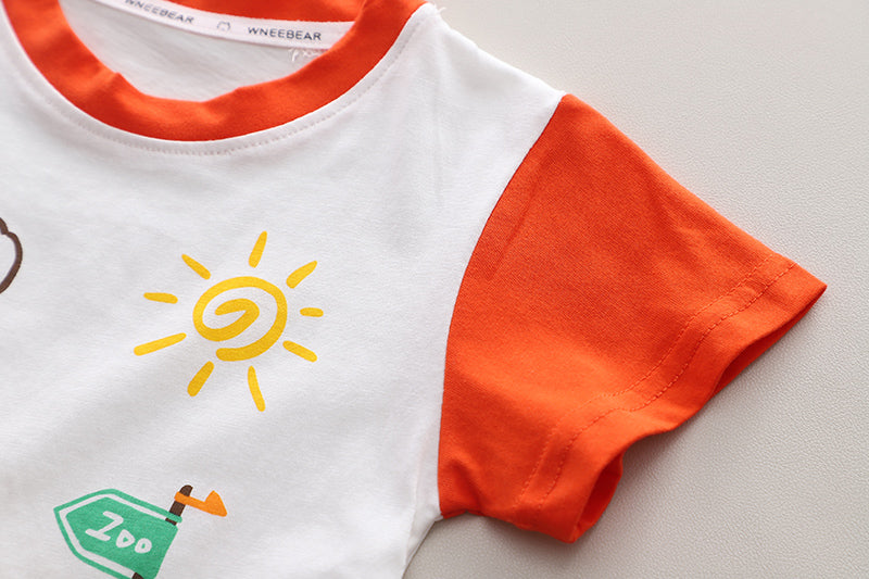 Printed T-shirt and Shorts Set