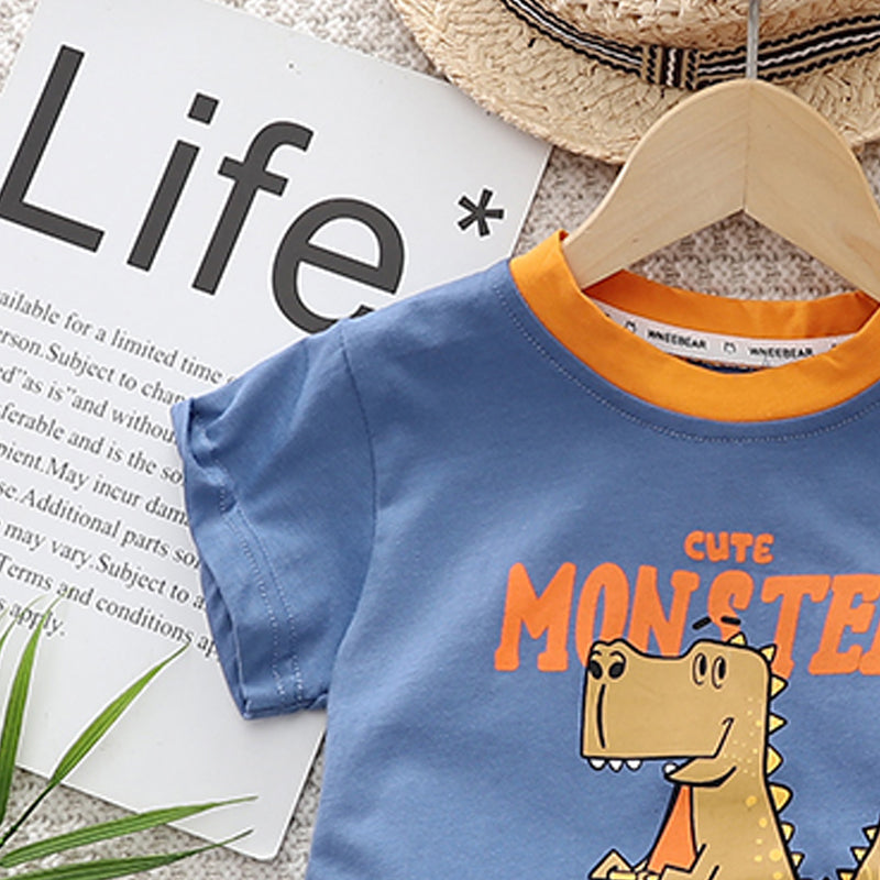 Printed T-shirt and Shorts Set