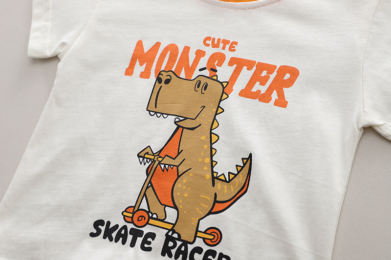 Printed T-shirt and Shorts Set