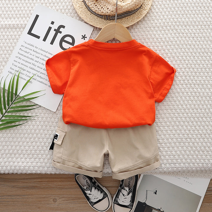 Printed T-shirt and Shorts Set