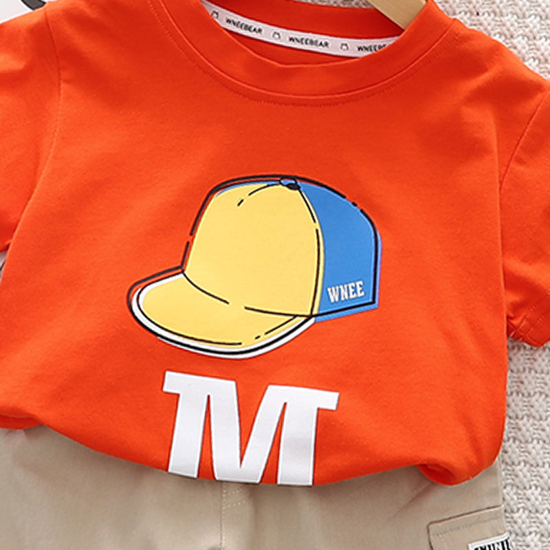 Printed T-shirt and Shorts Set