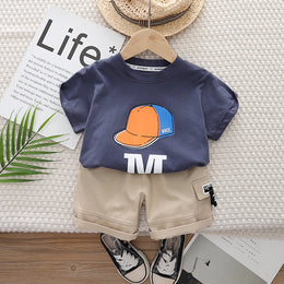 Printed T-shirt and Shorts Set