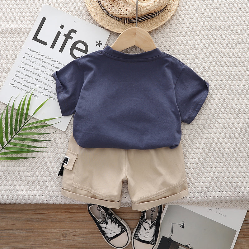 Printed T-shirt and Shorts Set