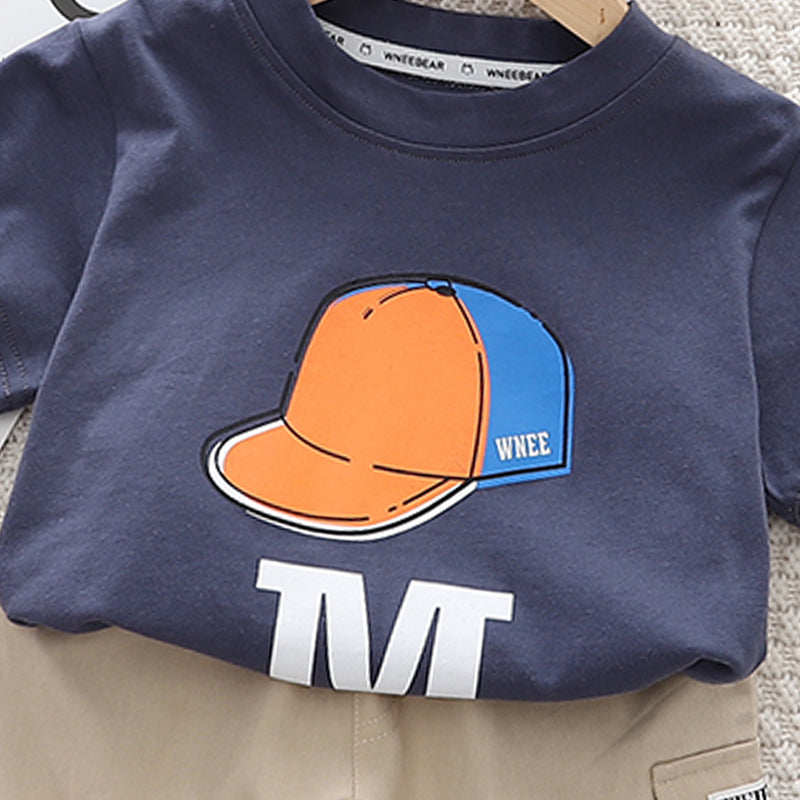 Printed T-shirt and Shorts Set