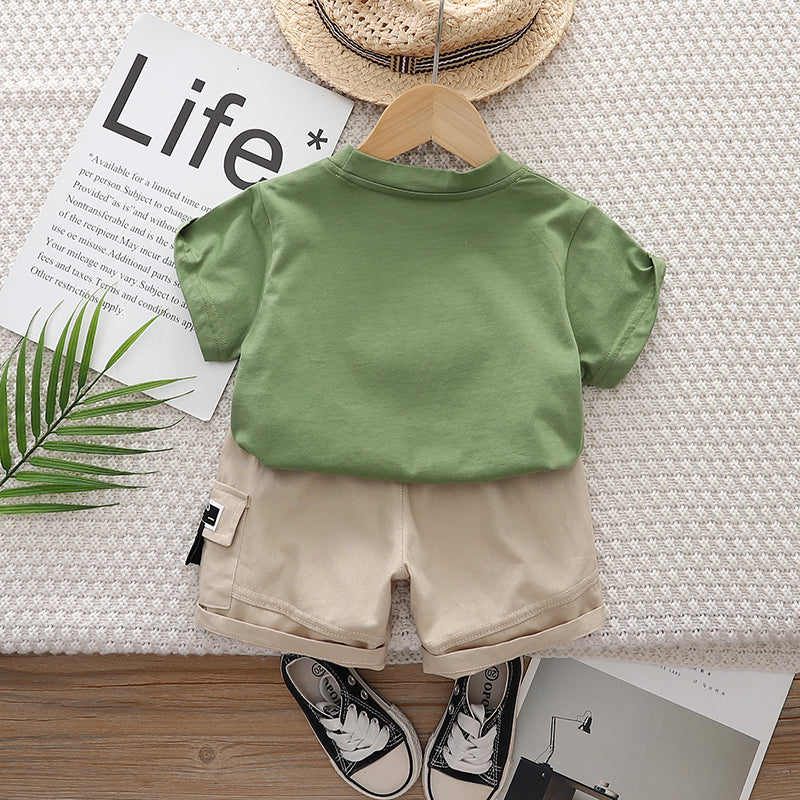 Printed T-shirt and Shorts Set