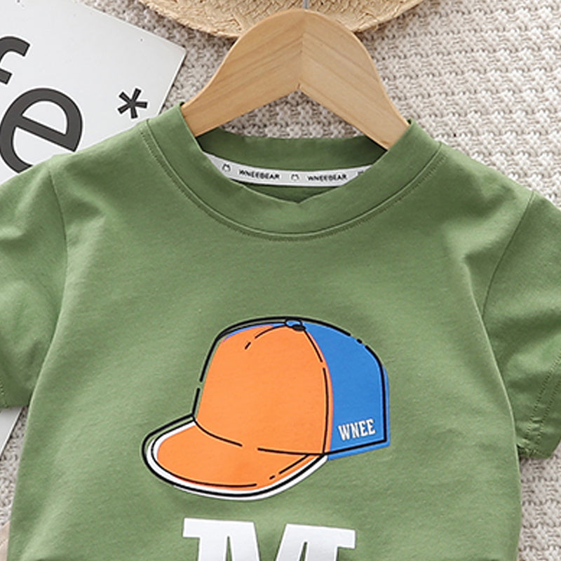 Printed T-shirt and Shorts Set