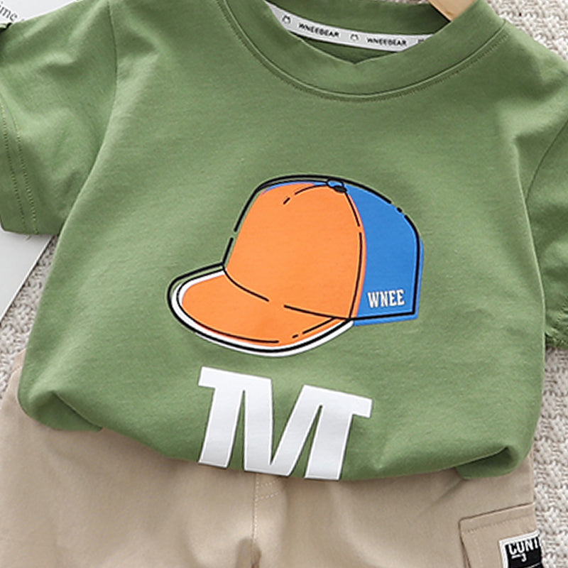 Printed T-shirt and Shorts Set