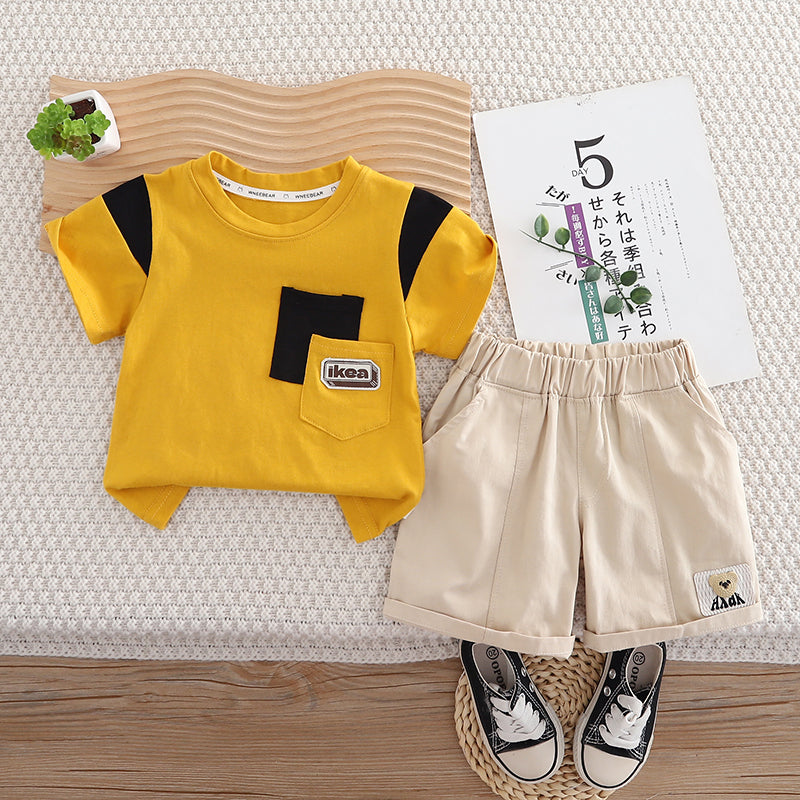 Printed T-shirt and Shorts Set