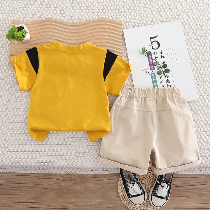 Printed T-shirt and Shorts Set