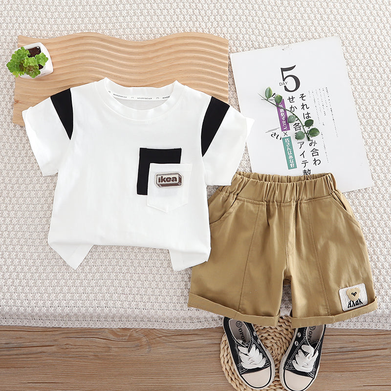 Printed T-shirt and Shorts Set