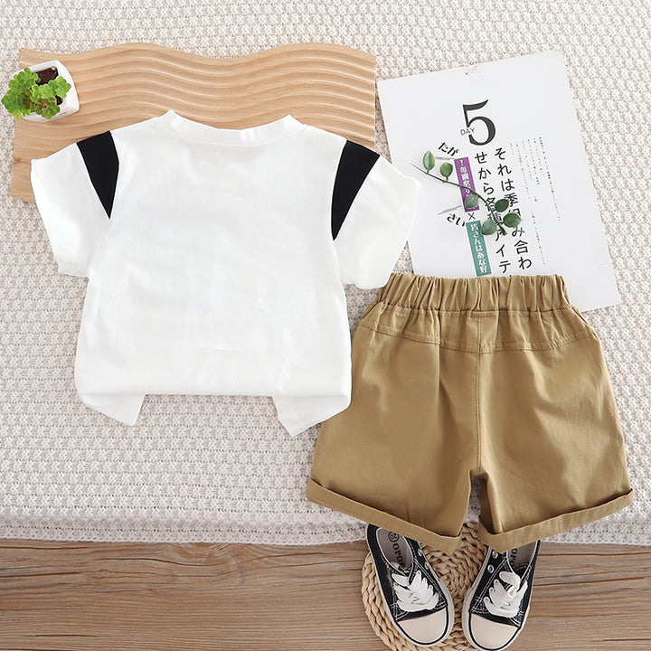 Printed T-shirt and Shorts Set