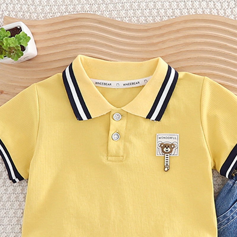 Striped T-shirt and Shorts Set