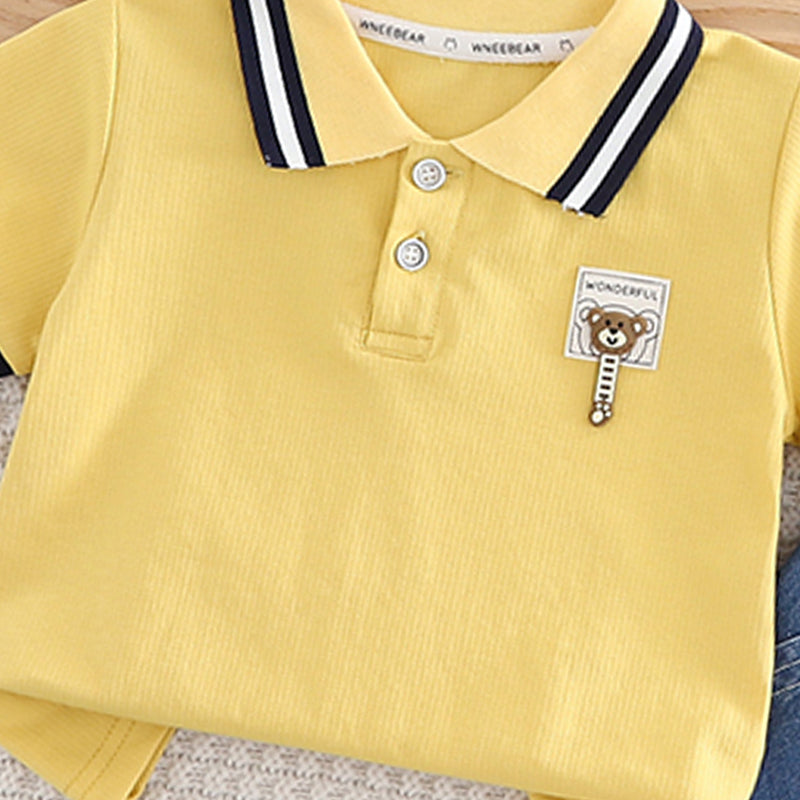 Striped T-shirt and Shorts Set