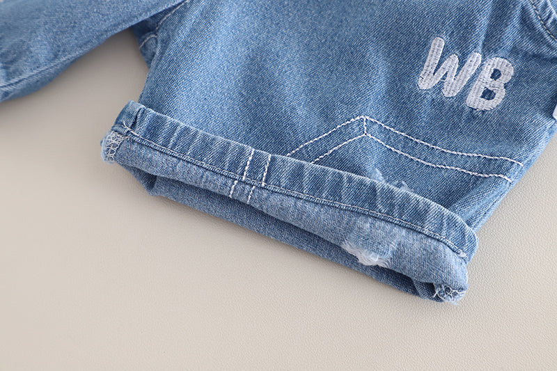 Boys Printed Short Sleeves T-shirt With Shorts