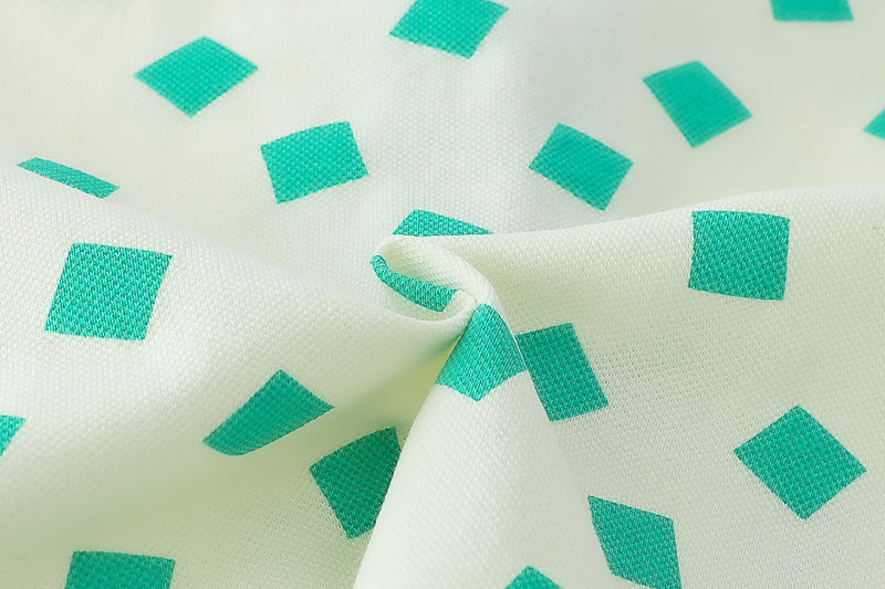 Boys Green & White Printed Top with Shorts