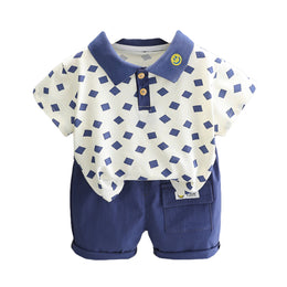 Boys Printed T-shirt With Shorts