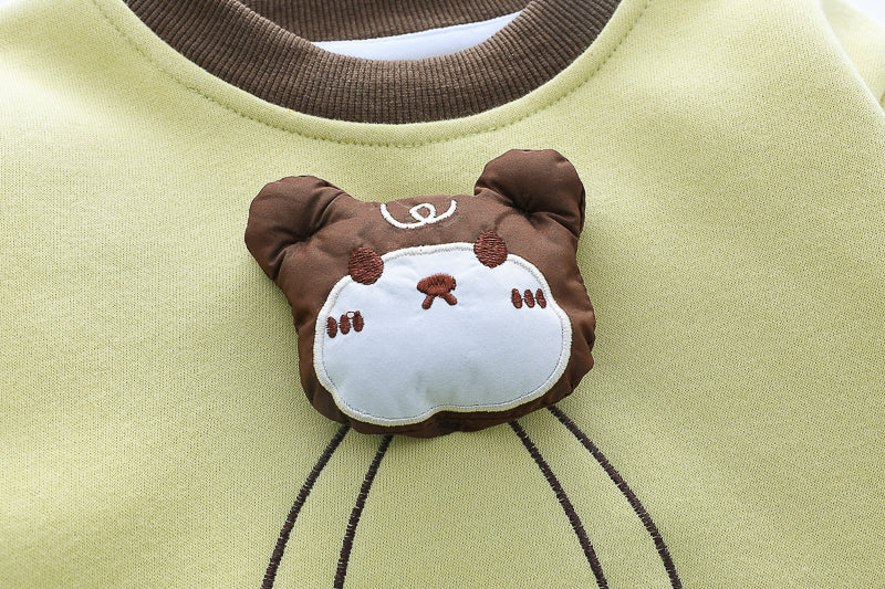 Boys Printed Sweatshirt With Trousers