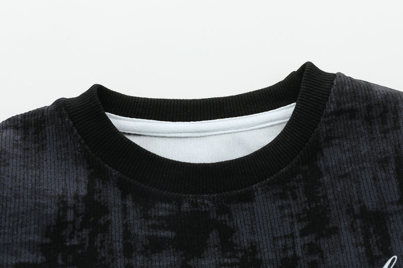 Boys Abstract Printed Sweatshirt With Trousers
