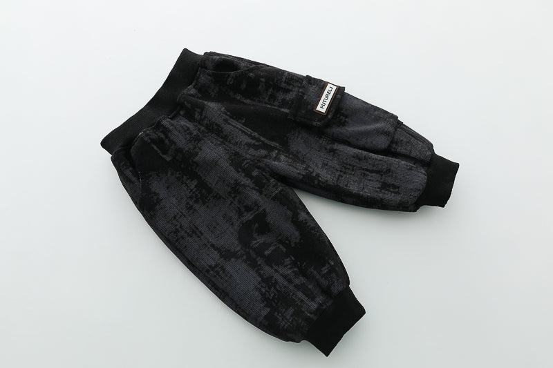 Boys Abstract Printed Sweatshirt With Trousers