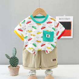 Printed T-shirt and Shorts Set