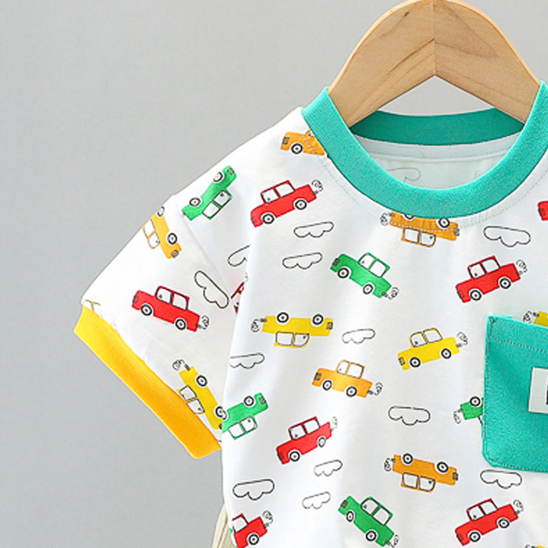 Printed T-shirt and Shorts Set