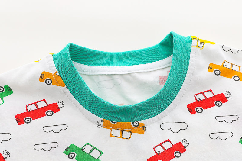 Printed T-shirt and Shorts Set