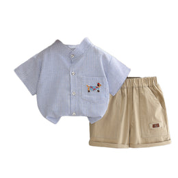 Printed Shirt and Shorts Set