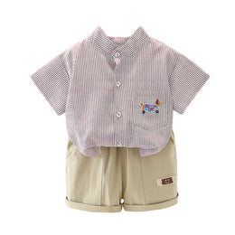 Printed Shirt and Shorts Set