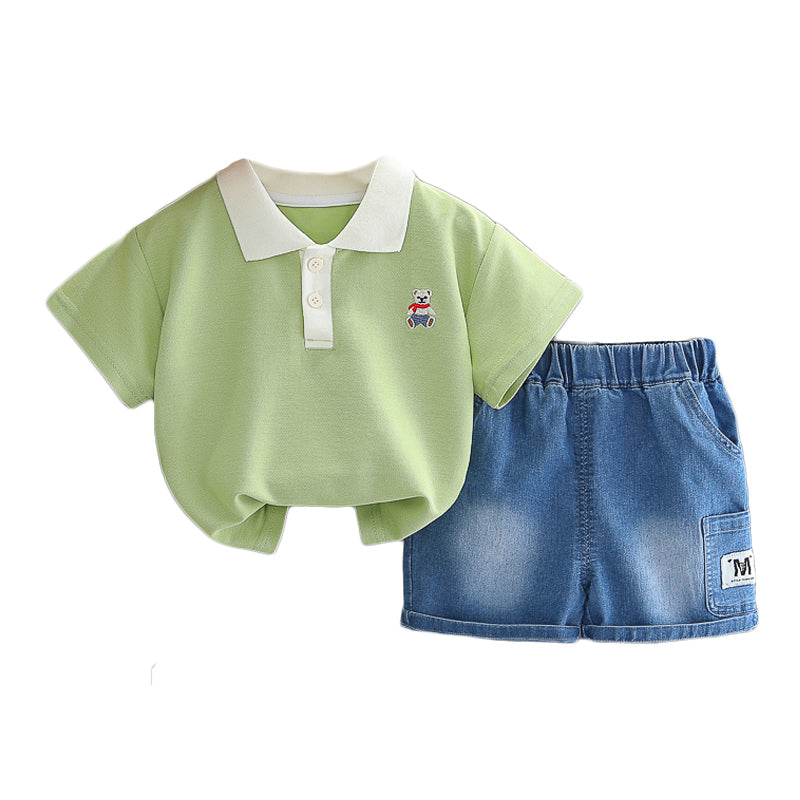 Printed T-shirt and Shorts Set