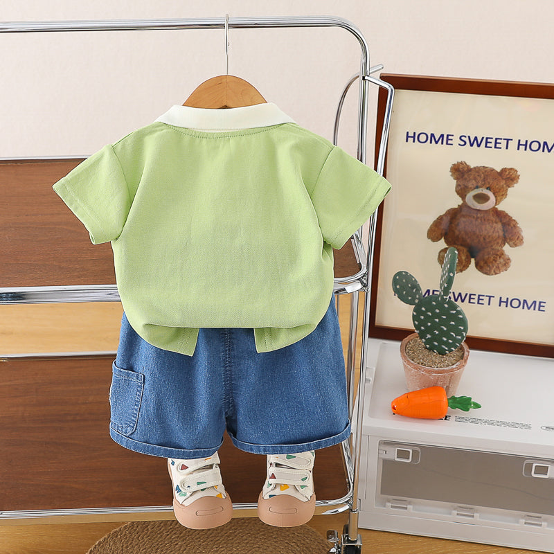Printed T-shirt and Shorts Set