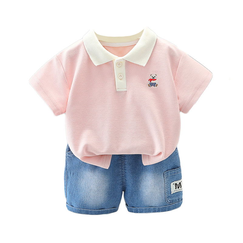 Printed T-shirt and Shorts Set