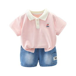 Printed T-shirt and Shorts Set